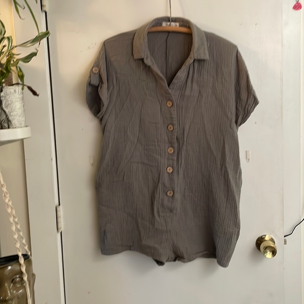 Em & Elle button jumper romper